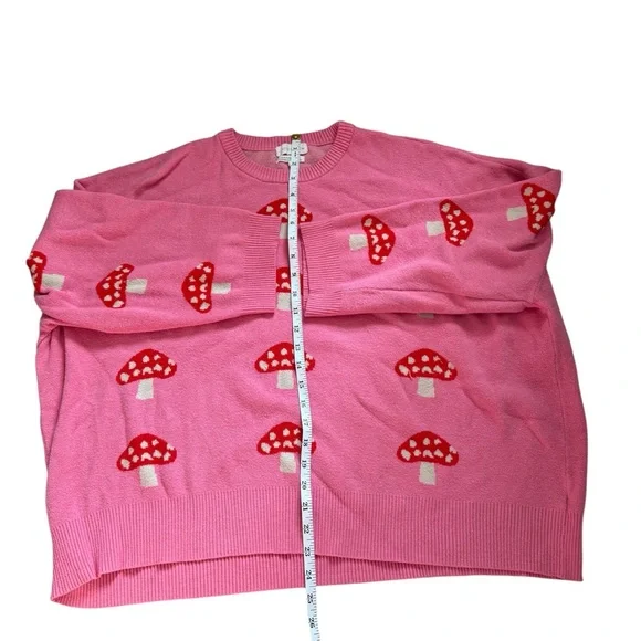 Native Youth Pink and Red Mushroom Sweater Plus Size 22W (26UK) - Picture 4 of 7